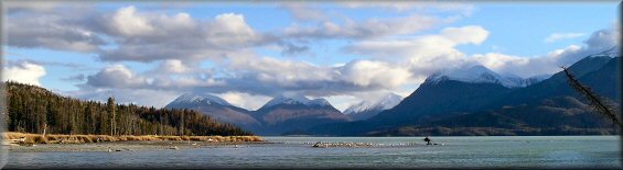 Kenai River Outlet into Skilak Lake. Prime fly fishing waters.