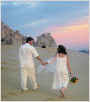 Barefoot I Do's at Playa Grande Beach on the Pacific Side of Cabo San Lucas