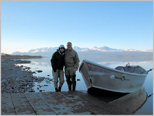 Departure from the Lower Skilak Lake Boat Landing 