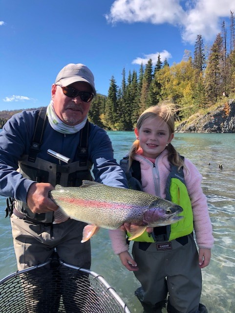 Upper Kenai River Kid Rainbow Fun