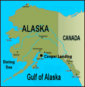 Kenai River and Cooper Landing Alaska Maps including the Upper, Middle ...