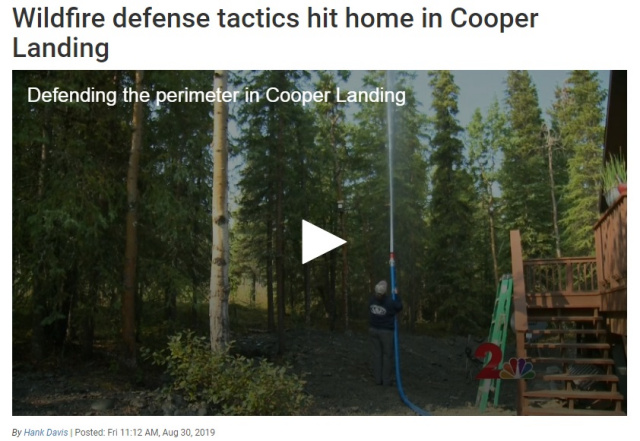 Swan Lake Fire Defense in Cooper Landing Alaska